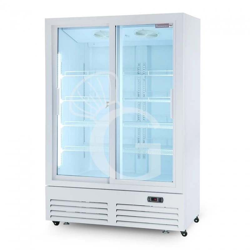 Frigo Bibite Ventilato 2 Porte Scorrevoli 1021 LT 2°C/+8°C Colore Bianco - immagine 6