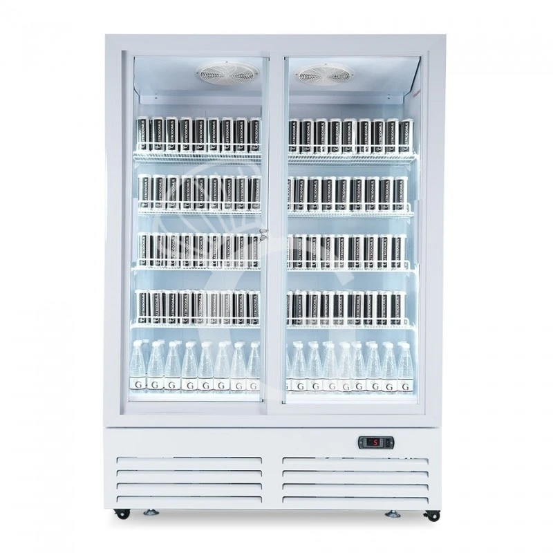 Frigo Bibite Ventilato 2 Porte Scorrevoli 1021 LT 2°C/+8°C Colore Bianco