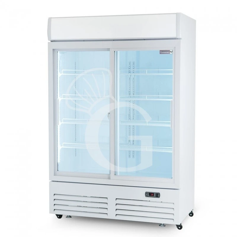 Frigo Bibite Ventilato 2 Porte Scorrevoli Con Canopy 1001 LT 2°C/+8°C Colore Bianco 6 Frigo Bibite Ventilato 2 Porte Scorrevoli Con Canopy 1001 LT 2°C/+8°C Colore Bianco - immagine 4