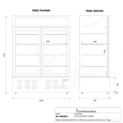 Frigo Bibite Ventilato 2 Porte Scorrevoli Con Canopy 1001 LT 2°C/+8°C Colore Bianco 23 Frigo Bibite Ventilato 2 Porte Scorrevoli Con Canopy 1001 LT 2°C/+8°C Colore Bianco -Vendite Gastrodomus frigo bibite ventilato 2 porte scorrevoli con canopy 1001 lt 2c8c colore bianco 8