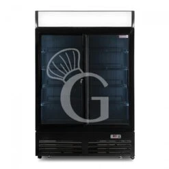 Frigo Bibite Ventilato 2 Porte Scorrevoli Con Canopy 1001 LT 2°C/+8°C Colore Nero -Vendite Gastrodomus frigo bibite ventilato 2 porte scorrevoli con canopy 1001 lt 2c8c colore nero 2