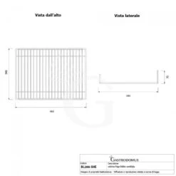 Griglia Dimensioni L 460 Mm X P 340 Mm - Colore Bianco -Vendite Gastrodomus griglia dimensioni l 415 mm x p 335 mm colore bianco 5