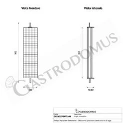 Griglia Inox Piatta Lunghezza 960 Mm -Vendite Gastrodomus griglia inox piatta lunghezza 96 cm 1
