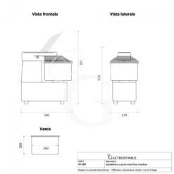 Impastatrice A Spirale Testa E Vasca Fisse - 10 LT - Trifase - 1 Velocità -Vendite Gastrodomus impastatrice a spirale testa e vasca fisse 10 lt trifase 1 velocita 6