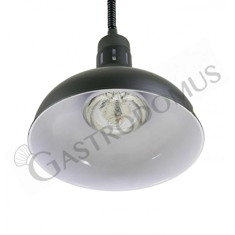 Lampada Riscaldante Color Nero Diametro 290 Mm Luce Bianca 5 Lampada Riscaldante Color Nero Diametro 290 Mm Luce Bianca - immagine 3