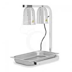 Lampada Doppia Scalda Fritti - Dimensioni L 550 X P 360 X H 660 Mm -Vendite Gastrodomus lampada riscaldante color rame diametro 290 mm luce bianca 6