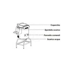 Lavacozze Da Pavimento Con Cavalletto, Trifase, Capacità 3/5 Kg, Produzione 60 Kg/h 12 Lavacozze Da Pavimento Con Cavalletto, Trifase, Capacità 3/5 Kg, Produzione 60 Kg/h -Vendite Gastrodomus lavacozze kg 5 da pavimento 3