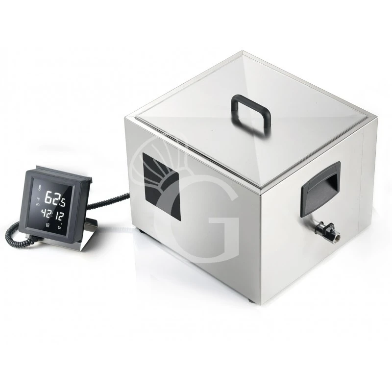 Macchina Cottura Bassa Temperatura Termostato Integrato Touch Vasca GN1/1,10 Programmi Di Cottura,L565xP360xH300mm,2000 W 3 Macchina Cottura Bassa Temperatura Termostato Integrato Touch Vasca GN1/1,10 Programmi Di Cottura,L565xP360xH300mm,2000 W