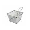 Mini Cestino Quadrato Per Fritture L 100 Mm X P 100 Mm X H 70 Mm -Vendite Gastrodomus mini cestino quadrato per fritture con misure l 10 cm x p 10 cm x h 7 cm