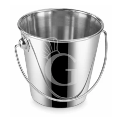 Mini Secchio In Acciaio Inox Diametro 90 Mm X H 85 Mm
