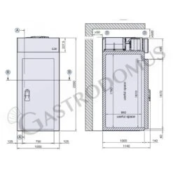 Minicella Refrigerazione Ventilata Con Temperatura 0°C/+10°C In Lamiera INOX AISI304 Classe Energetica B -Vendite Gastrodomus minicella refrigerazione ventilata con temperatura 0c10c in lamiera inox aisi304 classe energetica b 6