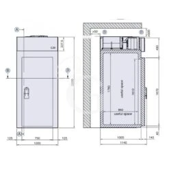 Minicella Refrigerazione Ventilata Con Temperatura 0°C/+10°C In Lamiera Preverniciata Bianca Classe Energetica B -Vendite Gastrodomus minicella refrigerazione ventilata con temperatura 0c10c in lamiera preverniciata bianca classe energetica g 6