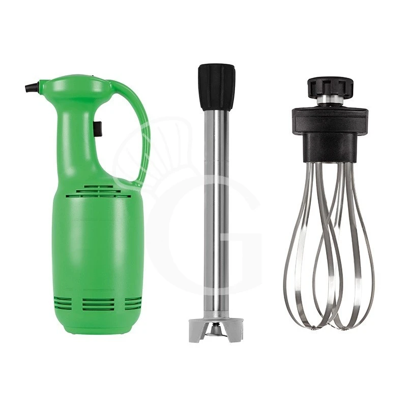 Mixer Ad Immersione Con Mescolatore Da 400mm E Frusta Da 350mm, Velocità Variabile 2500/11000 Rpm, 0,4 KW 3 Mixer Ad Immersione Con Mescolatore Da 400mm E Frusta Da 350mm, Velocità Variabile 2500/11000 Rpm, 0,4 KW