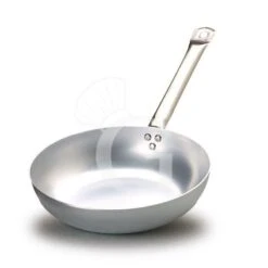 Padella Professionale In Alluminio Manico In Inox Diametro 240 Mm X H 45 Mm