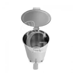 Pattumiera Tonda Diametro 390 Mm In Acciaio Inox Con Coperchio Apertura Tramite Pedale 50 LT -Vendite Gastrodomus pattumiera tonda diametro 38 in acciaio inox 50 lt con coperchio apertura tramite pedale 2