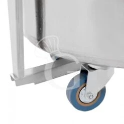 Pattumiera Tonda Diametro 390 Mm In Acciaio Inox Con Coperchio Apertura Tramite Pedale 50 LT -Vendite Gastrodomus pattumiera tonda diametro 38 in acciaio inox 50 lt con coperchio apertura tramite pedale 3