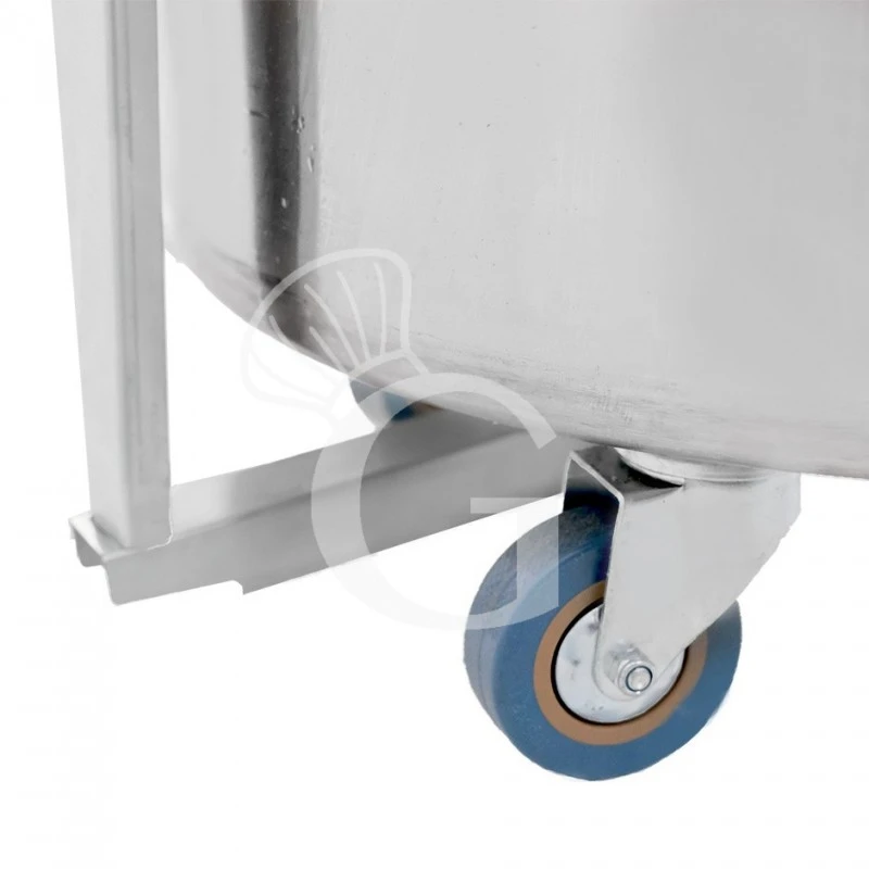 Pattumiera Tonda Diametro 475 Mm In Acciaio Inox Apertura Tramite Pedale 100 LT 7 Pattumiera Tonda Diametro 475 Mm In Acciaio Inox Apertura Tramite Pedale 100 LT - immagine 5