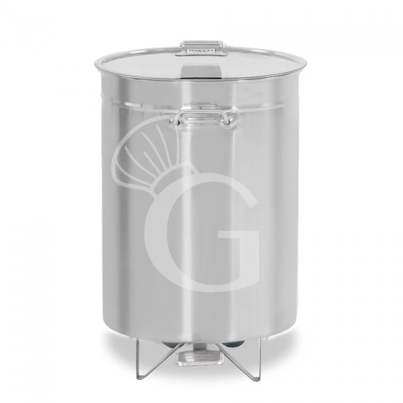 Pattumiera Tonda Diametro 475 Mm In Acciaio Inox Apertura Tramite Pedale 100 LT 3 Pattumiera Tonda Diametro 475 Mm In Acciaio Inox Apertura Tramite Pedale 100 LT