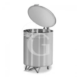 Pattumiera Tonda In Acciaio Inox Diametro 475 Mm 75 LT 9 Pattumiera Tonda In Acciaio Inox Diametro 475 Mm 75 LT -Vendite Gastrodomus pattumiera tonda in acciaio inox 75 lt 1