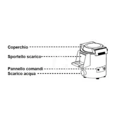 Pelapatate Da Banco, Trifase, Capacità 5 Kg, Produzione 60 Kg/h 13 Pelapatate Da Banco, Trifase, Capacità 5 Kg, Produzione 60 Kg/h -Vendite Gastrodomus pelapatate da banco 11