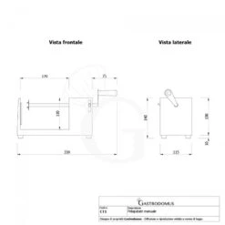 Pelapatate Manuale Adatto Per Il Tornado Potato L 250 X P 120 X H 140 Mm -Vendite Gastrodomus pelapatate manuale adatto per il tornado potato l 250 x p 120 x h 140 mm 7
