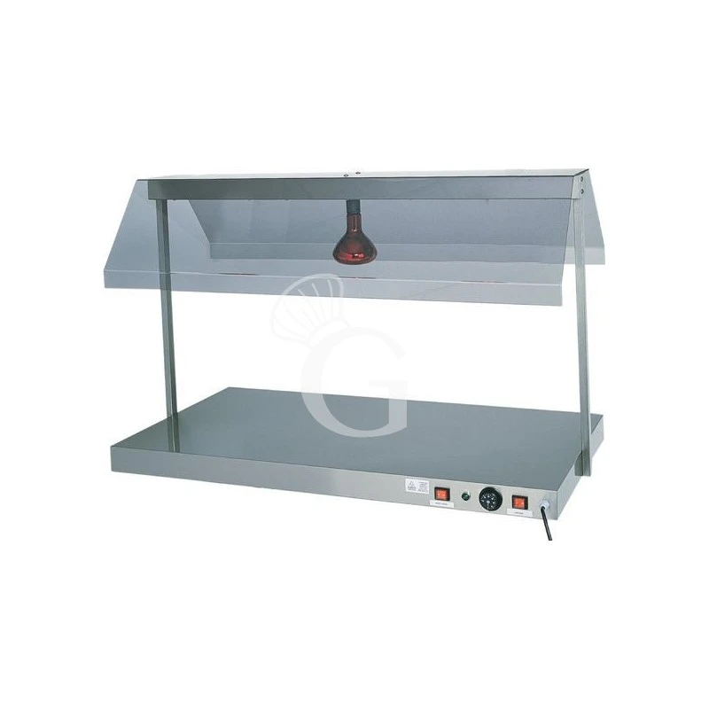 Piano Caldo In Inox Con 1 Lampada A Raggi Infrarossi 3 Piano Caldo In Inox Con 1 Lampada A Raggi Infrarossi