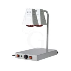 Piano Caldo In Inox Con 2 Lampade A Raggi Infrarossi