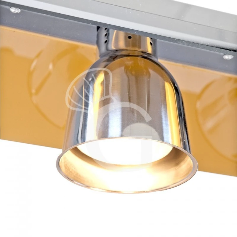 Piano Caldo In Inox Con 2 Lampade Riscaldanti - 1,1 KW 8 Piano Caldo In Inox Con 2 Lampade Riscaldanti - 1,1 KW - immagine 6