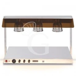 Piano Caldo In Inox Con 3 Lampade Riscaldanti - 1,35 KW -Vendite Gastrodomus piano caldo in inox con 3 lampade riscaldanti 135 kw 2