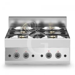 Piano Cottura A Gas 4 Fuochi Con Bruciatore Pilota Profondità 650 Mm
