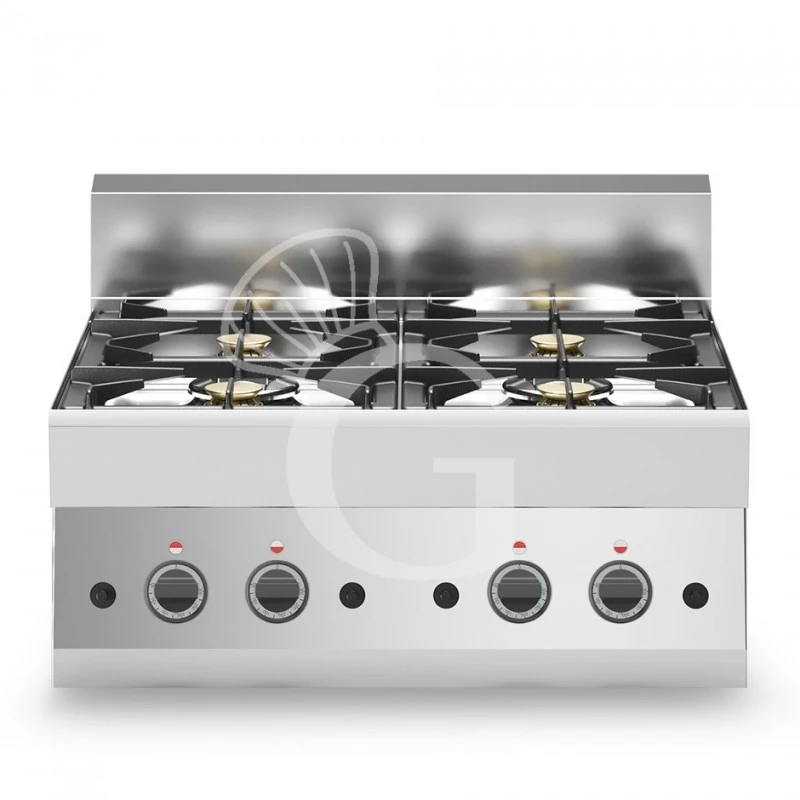 Piano Cottura A Gas 4 Fuochi Con Bruciatore Pilota Profondità 650 Mm 3 Piano Cottura A Gas 4 Fuochi Con Bruciatore Pilota Profondità 650 Mm