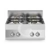 Piano Cottura A Gas 4 Fuochi Con Bruciatore Pilota Profondità 700 Mm