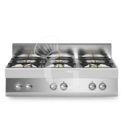 Piano Cottura A Gas 6 Fuochi Con Bruciatore Pilota Profondità 700 Mm
