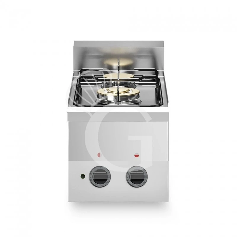Piano Cottura A Gas Potenziato 2 Fuochi Profondità 600 Mm 3 Piano Cottura A Gas Potenziato 2 Fuochi Profondità 600 Mm