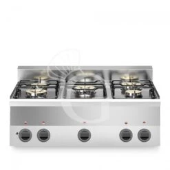 Piano Cottura A Gas Potenziato 5 Fuochi Profondità 600 Mm