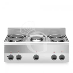 Piano Cottura Elettrico 5 Piastre Profondità 600 Mm