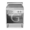 Cucina Professionale A Induzione Su Armadio Aperto 4 Zone Di Cottura Profondità 700 Mm -Vendite Gastrodomus piano di cottura ad induzione prof700 armadio aperto