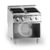 Cucina Professionale Elettrica 4 Piastre Quadrate Su Armadio Aperto Profondità 900 Mm -Vendite Gastrodomus piano di cottura elettrico 4 piastre armadio aperto