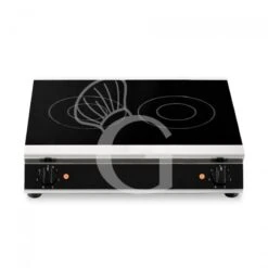 Piano Di Cottura Professionale In Vetroceramica 2 Zone Cottura L 570 Mm X P 510 Mm X H 120 Mm