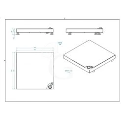 Piano Di Mantenimento In Vetroceramica Da Appoggio L 510 Mm X P 510 Mm X H 60 Mm -Vendite Gastrodomus piano di mantenimento in vetroceramica da appoggio 1gn l 510 x p 510 x h 60 mm 3