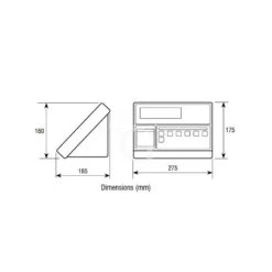 Piattaforma Monocella 400 X 400 Mm Completa Di Indicatore Con Stampante E Colonna H 600 Mm -Vendite Gastrodomus piattaforma monocella 400 x 400 mm completa di indicatore con stampante e colonna h 600 mm 5
