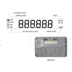 Piattaforma Monocella 400 X 400 Mm Completa Di Indicatore Con Stampante E Colonna H 600 Mm -Vendite Gastrodomus piattaforma monocella 400 x 400 mm completa di indicatore con stampante e colonna h 600 mm 6