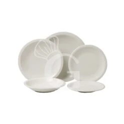 Piatto Piano In Porcellana Diametro 238 Mm