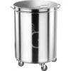 Portarifiuti Carrellato In Acciaio Inox Diametro 460 Mm 100 LT -Vendite Gastrodomus portarifiuti carrellato in acciaio inox capienza 100 lt
