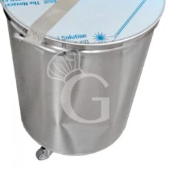 Portarifiuti Carrellato In Acciaio Inox Diametro 460 Mm 100 LT - SECONDA SCELTA -Vendite Gastrodomus portarifiuti carrellato in acciaio inox capienza 100 lt 2