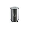 Portarifiuti In Acciaio Inox Diametro 390 Mm Con Ruote 63 LT -Vendite Gastrodomus portarifiuti con ruote capienza 63 lt