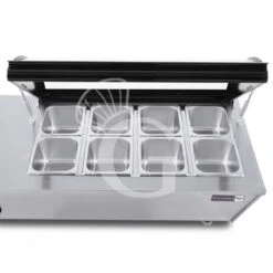 Refrigeratore Da Banco +2/+12°C - L 1950 Mm X P 475 Mm X H 320/350 Mm, Completo Di 8 Bacinelle -Vendite Gastrodomus refrigeratore da banco 212c l 1950 mm x p 475 mm x h 320350 mm 7