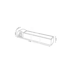 Refrigeratore Da Banco +2/+10°C - L 1320 Mm X P 245 Mm X H 235 Mm -Vendite Gastrodomus refrigeratore da banco l 1320 mm x p 245 mm x h 235 mm 1