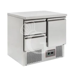Saladette Refrigerata 2 Cassetti, 1 Porta, Temperatura +2°C/+8°C, Piano In Inox -Vendite Gastrodomus saladette refrigerata 2 cassetti 1 porta temperatura 2c8c piano in inox 2