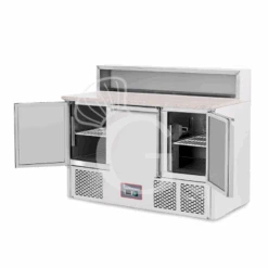Saladette Refrigerata 3 Porte, Temperatura +2°C/+ 8°C, Piano In Granito -Vendite Gastrodomus saladette refrigerata 3 porte temperatura 2c 8c piano in granito 3
